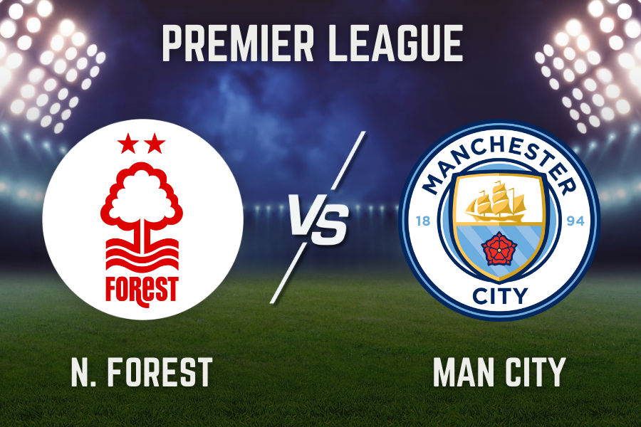 man city and n forest premier league match